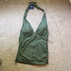 NWT Halter Top Tankini Green
